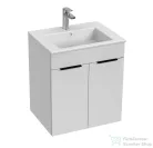 Jika CUBE 54x42,2 cm-es mosdó és 2 ajtós alsószekrény kombináció, matt/selyemfényű fehér H4536111763001