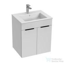   Jika CUBE 54x42,2 cm-es mosdó és 2 ajtós alsószekrény kombináció, matt/selyemfényű fehér H4536111763001