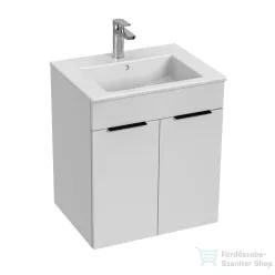   Jika CUBE 54x42,2 cm-es mosdó és 2 ajtós alsószekrény kombináció, matt/selyemfényű fehér H4536111763001