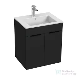   Jika CUBE 54x42,2 cm-es mosdó és 2 ajtós alsószekrény kombináció, matt antracit H4536111763521