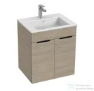 Jika CUBE 54x42,2 cm-es mosdó és 2 ajtós alsószekrény kombináció, kőris H4536111765141