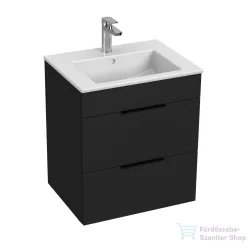   Jika CUBE 54x42,2 cm-es mosdó és 2 fiókos alsószekrény kombináció, matt antracit H4536121763521