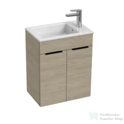   Jika CUBE 49x32,7 cm-es mosdó és 2 ajtós alsószekrény kombináció, kőris H4536411765141