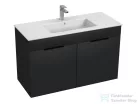 Jika CUBE 98x42,2 cm-es mosdó és 2 ajtós alsószekrény kombináció, matt antracit H4536511763521