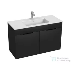   Jika CUBE 98x42,2 cm-es mosdó és 2 ajtós alsószekrény kombináció, matt antracit H4536511763521