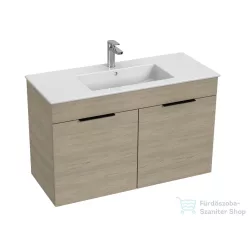  Jika CUBE 98x42,2 cm-es mosdó és 2 ajtós alsószekrény kombináció, kőris H4536511765141