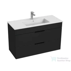   Jika CUBE 98x42,2 cm-es mosdó és 2 fiókos alsószekrény kombináció, matt antracit H4536521763521