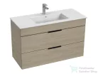 Jika CUBE 98x42,2 cm-es mosdó és 2 fiókos alsószekrény kombináció, kőris H4536521765141