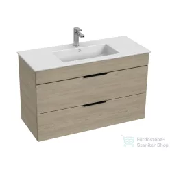   Jika CUBE 98x42,2 cm-es mosdó és 2 fiókos alsószekrény kombináció, kőris H4536521765141