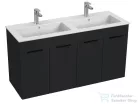 Jika Cube 120 cm-es dupla mosdó és 4 ajtós alsószekrény kombináció,antracit H4536611763521