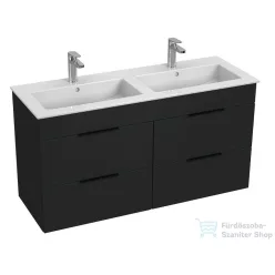   Jika Cube 120 cm-es dupla mosdó és 4 fiókos alsószekrény kombináció,antracit H4536621763521