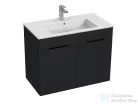 Jika CUBE 79x42,2 cm-es mosdó és 2 ajtós alsószekrény kombináció, matt antracit H4537521763521