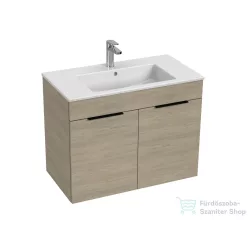   Jika CUBE 79x42,2 cm-es mosdó és 2 ajtós alsószekrény kombináció, kőris H4537521765141