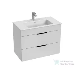   Jika CUBE 79x42,2 cm-es mosdó és 2 fiókos alsószekrény kombináció, matt/selyemfényű fehér H4537621763001