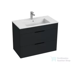   Jika CUBE 79x42,2 cm-es mosdó és 2 fiókos alsószekrény kombináció, matt antracit H4537621763521