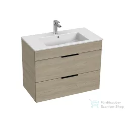   Jika CUBE 79x42,2 cm-es mosdó és 2 fiókos alsószekrény kombináció, kőris H4537621765141