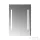 Jika CLEAR 55x81 cm-es tükör alumínium kerettel, LED világítással, kapcsoló nélkül, 5 mm-es éltöréssel, H4557151731441