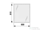 Jika CLEAR 60x81 cm-es tükör alumínium kerettel, H4557211731441