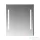 Jika CLEAR 100x81 cm-es tükör alumínium kerettel, LED világítással, kapcsoló nélkül, 5 mm-es éltöréssel, H4557651731441