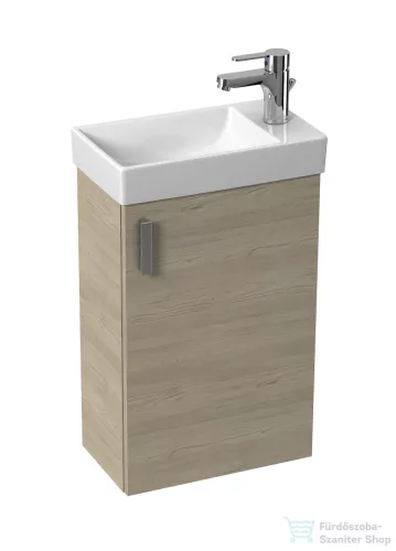 Jika PETIT 41x23 cm-es 1 ajtós alsószekrény és mosdó kombináció csaptelep nélkül, kőris H45J5111755141