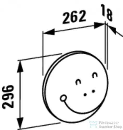 Laufen Florakids Tükör, "hernyó fej" szegmens formájában H4616110034721 ( 461611 )