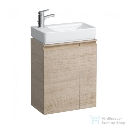 Laufen Pro S 47x27x5x60 cm-es 1 ajtós alsószekrény H815955 mosdóhoz balos ajtóval,jobb oldali polccal,világos tölgy H4830010954791