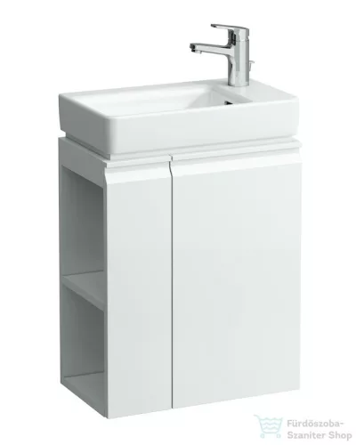 Laufen Pro S alsószekrény, jobbos ajtóval, balos polcokkal, 815954 tip. mosdóhoz, Matt fehér H4830020954631 ( 483002 )