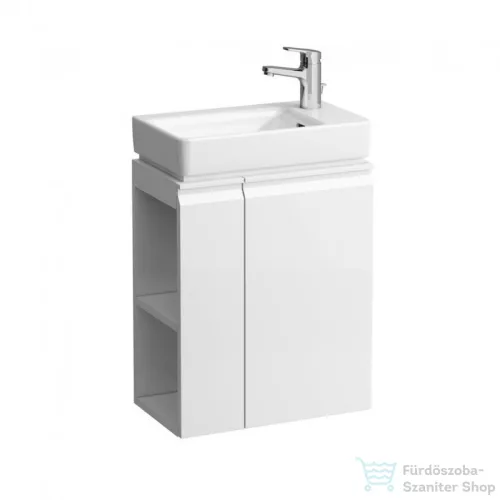 Laufen Pro S 47x27x5x60 cm-es 1 ajtós alsószekrény H815954 mosdóhoz jobbos ajtóval,bal oldali polccal,fényes fehér H4830020954751