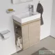 Laufen Pro S 47x27x5x60 cm-es 1 ajtós alsószekrény H815954 mosdóhoz jobbos ajtóval,bal oldali polccal,világos tölgy H4830020954791