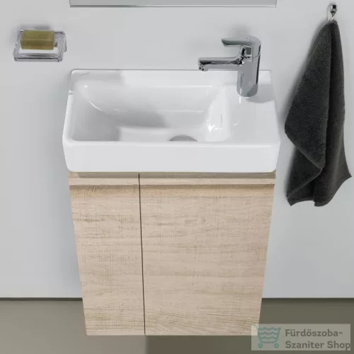 Laufen Pro S 47x27x5x60 cm-es 1 ajtós alsószekrény H815954 mosdóhoz jobbos ajtóval,bal oldali polccal,világos tölgy H4830020954791