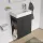 Laufen Pro S 47x27x5x60 cm-es 1 ajtós alsószekrény H815954 mosdóhoz jobbos ajtóval,bal oldali polccal,grafit H4830020954801
