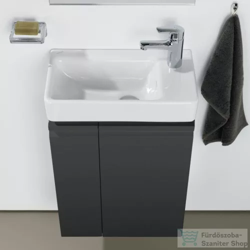 Laufen Pro S 47x27x5x60 cm-es 1 ajtós alsószekrény H815954 mosdóhoz jobbos ajtóval,bal oldali polccal,grafit H4830020954801