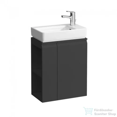Laufen Pro S 47x27x5x60 cm-es 1 ajtós alsószekrény H815954 mosdóhoz jobbos ajtóval,bal oldali polccal,grafit H4830020954801