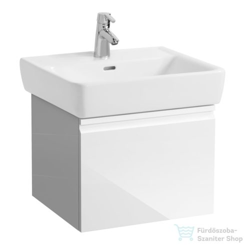 Laufen PRO alsószekrény,1 fiókkal, 818951 mosdóhoz, belső fiókkal,  fényes fehér H4830240954751