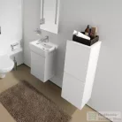 Laufen Pro S 100x35x33,5 cm-es 1 ajtós szekrény,jobbos,matt fehér H4831120954631