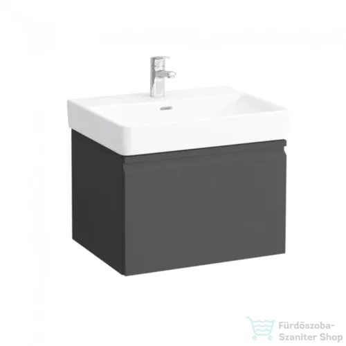 Laufen Pro S 57x45 cm-es 1 fiókos alsószekrény H810963 mosdóhoz,Grafit H4833710964801