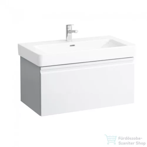 Laufen Pro S 81x45 cm-es 1 fiókos alsószekrény H813965 mosdóhoz,Fényes fehér H4835010964751