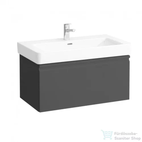 Laufen Pro S 81x45 cm-es 1 fiókos alsószekrény H813965 mosdóhoz,Grafit H4835010964801