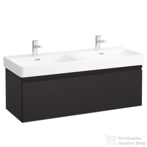 Laufen Pro S 126x45 cm-es 2 fiókos alsószekrény H814968 mosdóhoz,grafit H4835710964801