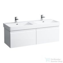   Laufen Pro S 126x45 cm-es 2 fiókos alsószekrény H814968 mosdóhoz belső fiókkal,matt fehér H4835720964631