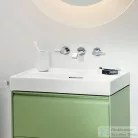 Laufen MEDA 60x46 cm-es falra/bútorra szerelhető mosdó csaplyuk nélkül,fehér H8101130001091