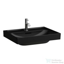   Laufen MEDA 60x46 cm-es falra/bútorra szerelhető mosdó,matt fekete H8101137161041