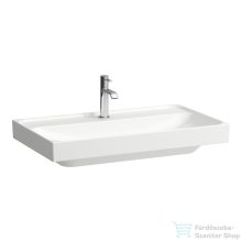   Laufen MEDA 80x46 cm-es falra/bútorra szerelhető mosdó túlfolyó nélkül LCC bevonattal,fehér H8101174001111