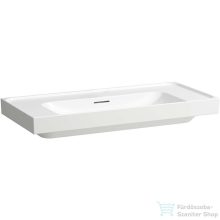   Laufen MEDA 100x46 cm-es falra/bútorra szerelhető mosdó csaplyuk nélkül,fehér H8101190001091