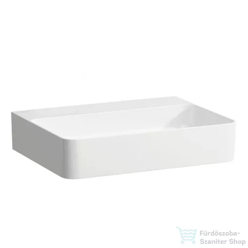Laufen Val SaphirKeramik 55x42 cm-es mosdó csaplyuk és túlfolyó nélkül,fehér H8102820001121