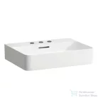 Laufen Val SaphirKeramik 55x42 cm-es mosdó 3 csaplyukkal,LCC bevonattal,fehér H8102824001081