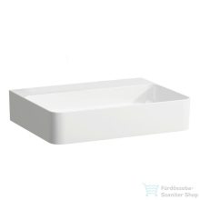   Laufen Val SaphirKeramik 55x42 cm-es mosdó csaplyuk és túlfolyó nélkül,LCC bevonattal,fehér H8102824001121