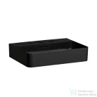 Laufen Val SaphirKeramik 55x42 cm-es mosdó 3 csaplyukkal, matt fekete H8102827161081