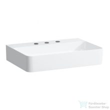   Laufen Val SaphirKeramik 60x42 cm-es mosdó 3 csaplyukkal,túlfolyó nélkül,fehér H8102830001581