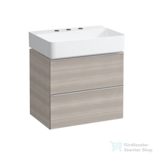 Laufen Val SaphirKeramik 60x42 cm-es mosdó 3 csaplyukkal,túlfolyó nélkül,fehér H8102830001581